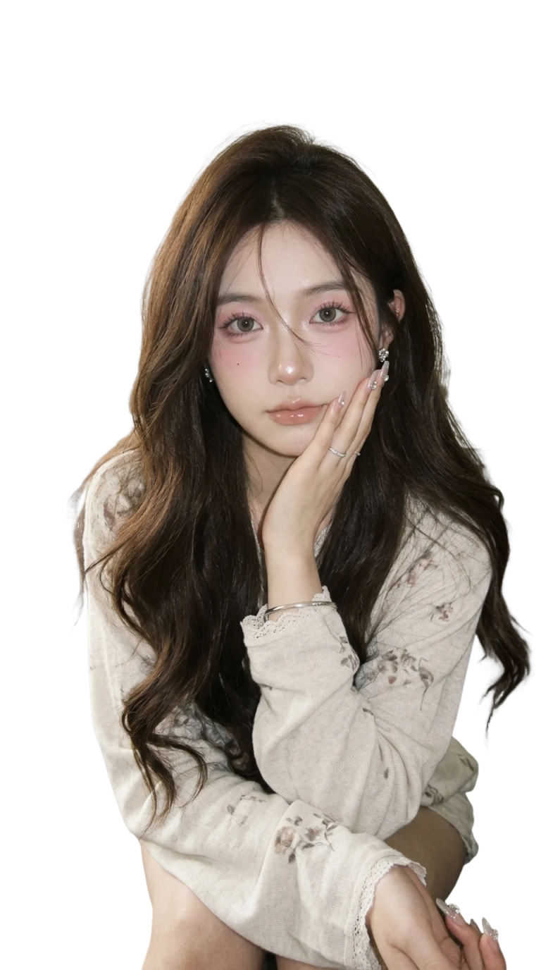 Portrait image after background removal on a transparent background